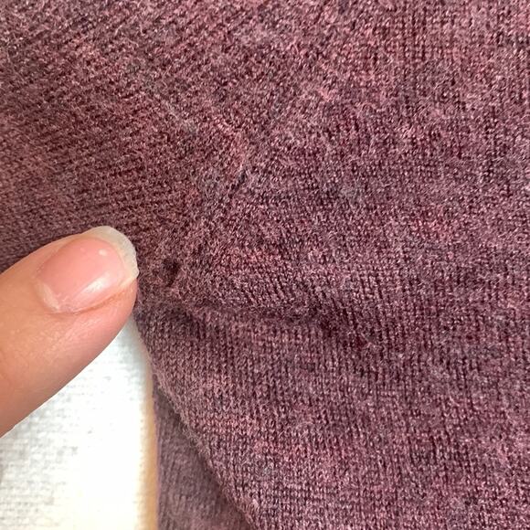 Bela NYC womens small burgundy long sleeve sweater wool soft casual - Picture 7 of 8